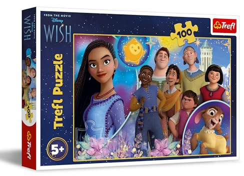 Trefl - Wish, Le Souhait - Puzzle 100 Pièces - Puzzle coloré avec des Personnages de Bande Dessinée, Divertissement Créatif, Loisir pour Les Enfants à partir de 5 Ans