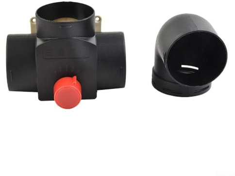 Lastdaytime förbättra varmt luftflöde med T-gren luftventilkanaler, 75 mm diameter, 75 mm luftkanalrör, 90° luftventil, dieselvärmaruttag, T-gren ventilationsslang