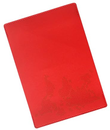 Gissroys vänlig för nybörjare resa dagbok passskydd skydd pass innehavare med broderi design och kortförvaringsfack reseförvaring passskydd, röd, Einheitsgröße