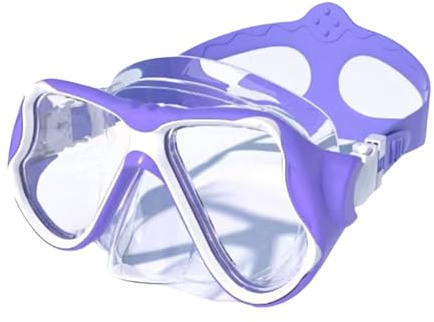 UncleS Occhialini da Nuoto Resistenti All'appannamento con Coprinaso Snorkeling per Donne Uomini Vista Ampia Nuoto per Adolescenti Adulti Occhialini da Snorkeling Regolabili