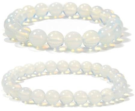 /Set, Beads Armband, Round Gem Stretch Armband for Women Regal