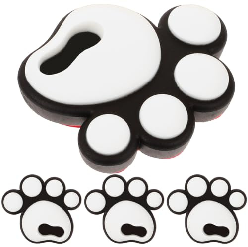 TEHAUX 4pcs Silicone Snowboard Stomp Pads Anti Slip Decals | White Decorative Stickers, for Skiing on Slopes, Ski Board Traction Aid