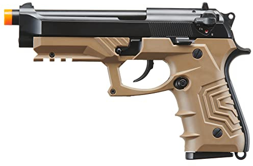 Golden Ball x HFC Metal M92 Full-Automatic Green Gas Blowback Airsoft Pistol (Color: Black & Dark Earth)