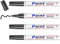 AOSUCO 4 Permanent Marker Schwarz, 2-2,8mm Lackstift Permanent Marker Wasserfest, Rundspitze Permanentmarker - Wasserfest, Schnell Trocknend, Wischfest - für Karton, Glas, Kunststoff, Metall, Holz