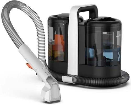 Macchina portatile per la pulizia di tappeti e macchie, 600 W, per tappezzeria, seggiolini auto, scale, con 2 testine