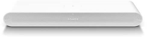 Sonos Ray Soundbar - All-in-one compact and sleek soundbar with Blockbuster sound for movies, gaming and wifi music streaming, compatible App and Apple AirPlay, in white (Renewed)