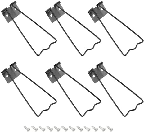 PATIKIL 3.39 Soporte Trasero Con Atril, 6 Piezas Soporte Trasero De Marco De Fotos Con Tornillos Para Suministros De cuadros De Arte Manualidades Pinturas Exhibición, Negro