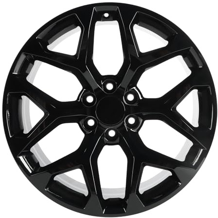 HOLUEKU New Single 22 Inch 22x9Inch Light Black Premium Aluminum Alloy Wheel Rim Fits for Silverado 1500 Escalade Avalanche 1500 Blazer Colorado Suburban 1500, Direct Fit Replacement, 9510960