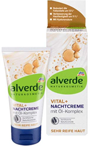 Vital + Nachtcreme mit Ölkomplex gegen Falten, 50 ml
