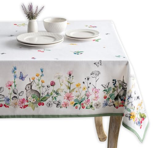 Maison d' Hermine Table Cloth Rectangle Table Reusable 100% Cotton 60x108