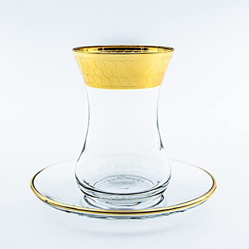 Verres à café ou à thé avec ces soucoupes Issa 10 cl x 6 - Coffret