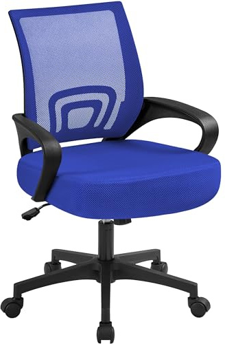 Yaheetech Ergonomisk svängbar kontorsstol med nätskydd