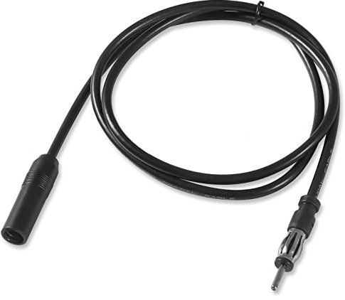 AEDIKO Car Radio Antenna Extension Cable 3ft 1M DIN Plug Connector Male to Female FM AM Radio Coaxial Extension Cable for Vehicle Truck Stereo CD Media Player