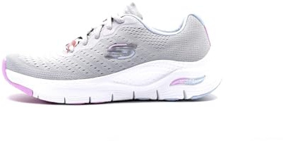 Skechers Damen 149722 Gymt Sneaker, Graues Netzgewebe, Lavendel, hellblauer Rand, 37 EU
