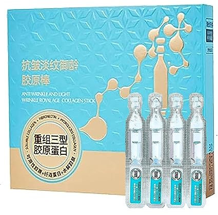 EXQST Sérum Ampoule Anti-Rides, sérum Anti-âge collagène Boost, sérum Anti-Rides hydratant en Profondeur, pour Tous Les Types de Peau, pour Tous Les Types de Peau