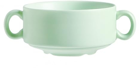 OnePine 300 ml soppskålar i keramik, frukostskål med handtag, soppkoppar i porslin för soppa, flingor, mjölk, dessert, havregryn