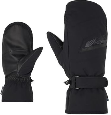 Ziener Herren GORDANO Ski-Fäustling/Wintersport | wasserdicht, atmungsaktiv, PFC frei, Black/Graphite, 10