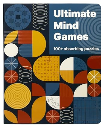 Ultimate Mind Games Pocket Puzzles (Brain Busters) 100+ Word Searches, Sudoku, Logic Puzzles, and More - Concealed Spiral
