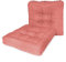 Cojín de Suelo Acolchado 45x45x10cm, Cojines para Palets, Banco, Silla y Suelo, Almohada para Suelo Cómodopara Interior y Exterior. Cojín con Textura de Bambú,Cojin de Asiento Estilo Rústico