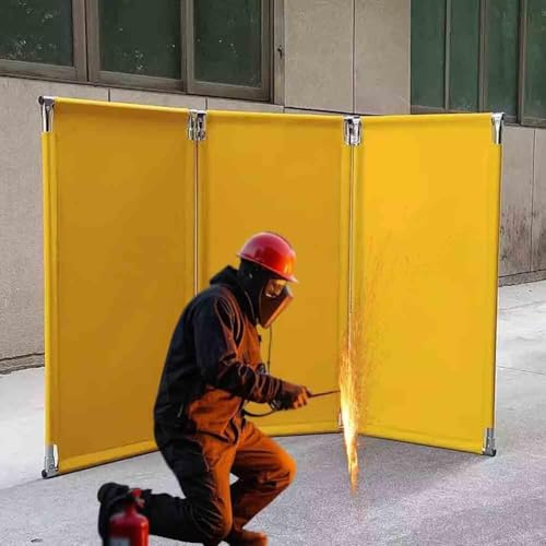 Kanduo Industrial Welding Curtains Screen Panel With Metal Frame, Welding Screen Panel,Flame Resistance Welding Curtain Useful(58x120 cm)