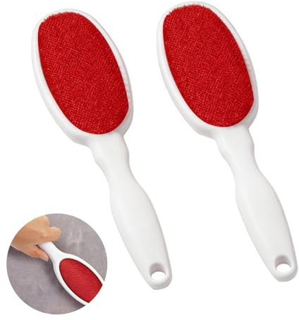 Lifgwas Lot De 2 Brosses À Peluches Double Face Brosse Vetement Anti Poils pour Vêtements Couvertures Anti Peluche Vetement Brosse À Vetement pour Chat Et Chien