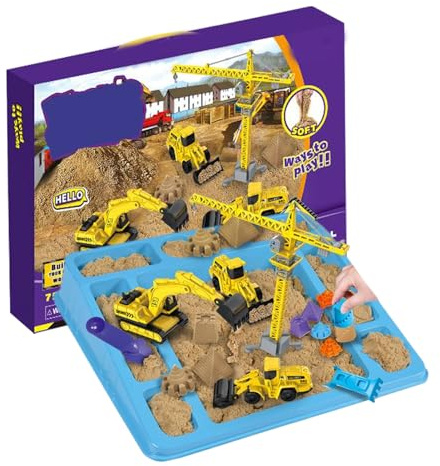 Gioco di Sabbia di ingegneria - Set di Veicoli da Costruzione, Kit di attività Divertenti per Sandbox da Spiaggia, Avventura di apprendimento, di Gioco Centrale per curiosi e |