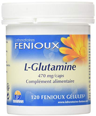 L-GLUTAMINA 120cap. – à prendre régulièrement selon la dose conseillée, complément alimentaire sous forme de gélules, boîte de 120 gélules et facilite la prise en charge de votre bien-être au quotidie