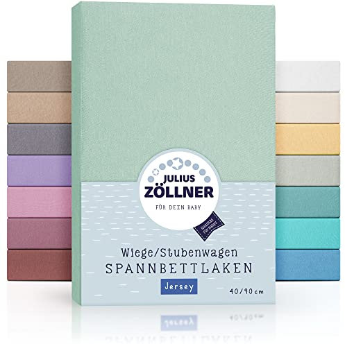 Julius Zöllner Spannbetttuch Jersey 90x40 cm Salbei