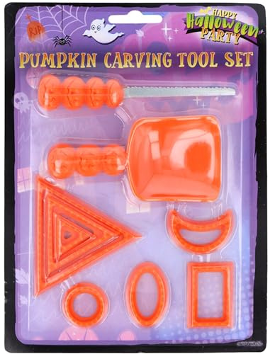 Buystarget Halloween Pumpkin Carving Kit, Pumpkin Carving Tools 9 Piece Set for Kids and Adults