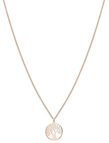 Tamaris Schmuck Tree of Life Collection, Halskette, Ohrringe (Ohrstecker & Creolen) & Armband aus Edelstahl mit Lebensbaum-Motiv. Talisman Geschenkidee