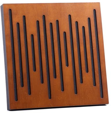 Bluetone Acoustics WaveFuser Wood - akustikpaneler av naturligt trä - akustisk diffusor - akustiskt skum 50x50x5cm