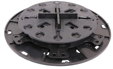 Gartenwelt Riegelsberger justierbarer Plattenlager PRO inkl. Trittschutz-Pad 2 mm Stelzlager für Terrassen-Platten Keramik Stein Beton Fliesen höhenverstellbar 21-27 mm | 126 Stück (1 Karton)