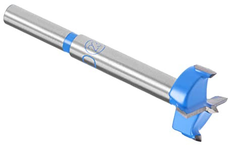 Kozelo Forstner Foret Forage - [23mm] Tungstène Carbure Tarière Ouvreur pour Bois Meubles Charnière Travail Bois Emploi, Ronde Tige, Bleu foncé