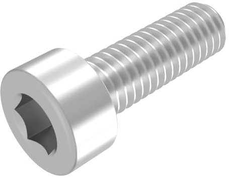 SECCARO Tornillo cilíndrico M10 x 30 mm, acero inoxidable V2A, VA A2, DIN 912/ISO 4762, hexágono interior, rosca completa, 20 unidades