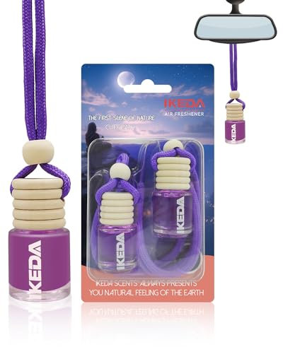 Auto Duft Lufterfrischer | Duftbaum Auto Aufhänger Diffusor | Cliff Path Duft Parfüm | Autoduft Gegen Gerüche | Innenraum Duftspender Automatisch im Taxi, Büro, Zuhause | Geschenke für Frauen Männer