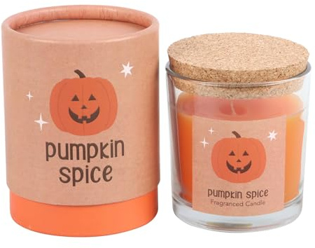 Kürbis-Gewürzkerze: gemütliches Ambiente, fesselnder Duft, charmantes Design – perfekt für Herbstabende und Halloween-Feiern