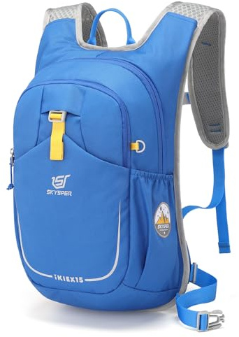 SKYSPER Wanderrucksack Kinder 15L, Rucksack Kinder für 3-10 Jährige Jungen & Mädchen in Geeignet zum Wandern, für Outdoor-Aktivitäten oder zum Campen
