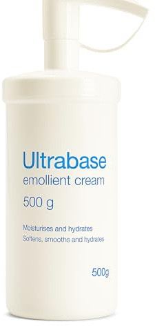 Ultrabase Emollient Cream 500g – Rich Moisturising Skin Therapy for Dry & Sensitive Skin, Fragrance-Free, Hypoallergenic, UK Dermatology Recommended, Intensive Hydration | SterlingSquare