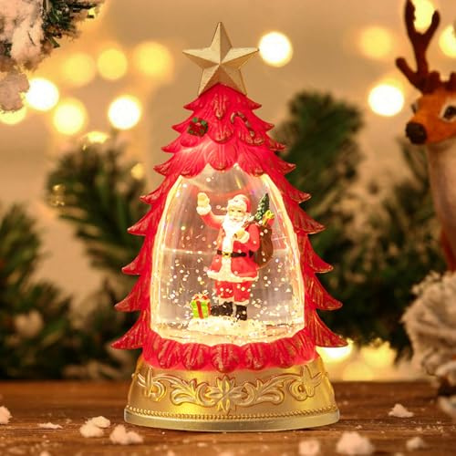 Palla di Neve Natale,Lanterna Natalizia con Nevicata,Lanterne Natalizie,Decorazioni Natalizies,LED Palle di Neve Natalizies,Lanterne di Natale,Globo di Neves natalizio per Decorazioni Tavola Natales