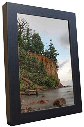 Bilderrahmen Fotorahmen 60x90 cm schwarz bilderrahmen zum aufhängen MDF Picture Frames Farbe und 40 verschiedene Größen wählbar ohne Passepartout Rahmen Malmö