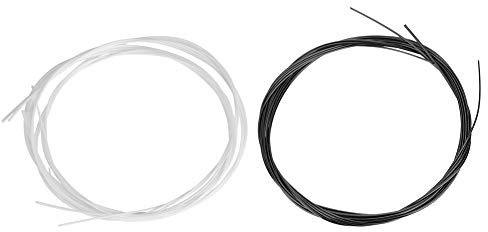 Tomotato 2 Juegos de Cuerdas de Ukelele de Nailon Blanco y Negro Cuerdas de Calibre Estándar Cuerdas de Guitarra Hawaii Impermeables para Soprano de Concierto