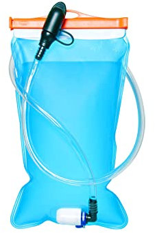 Conquer. Trinkblase 2L mit abnehmbarem Trinkschlauch & Biss-Ventil | BPA-freie Wasserblase als Trinksystem für Trinkrucksack | Joggen, Wandern, Running, Radfahren, Outdoor