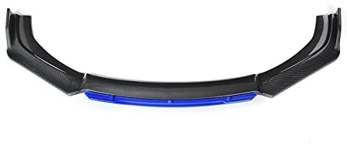 TEDE Lèvre De Pare-Chocs Avant pour Renault Espace Captur Talisman Laguna Megane Koleos Latitude Scenic,Faciles À Installer Spoiler Séparateur Diffuseur Kit De Carrosserie,A/Carbonfiberlookblue