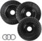Holz Schleifscheibe, Raspelscheibe 125mm, Holzfräser für Winkelschleifer, Flex Schleifscheibe, Holzschnitzscheibe Frässcheibe, für Winkelschleifer Polieren, Schnitzen, Schleifen (3er Set)