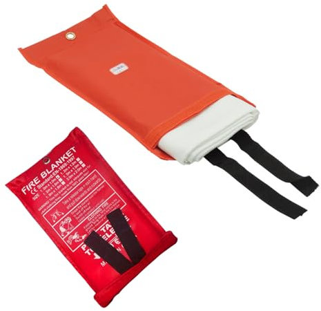 Couvertures Anti-feu Ignifuge pour Maison Cuisine,Couverture Anti Feu,Couvertures Anti-feu en Fibre de Verre d'urgence,Couverture d'Incendie,Protection Ignifuge et Isolation Thermique,100x100cm