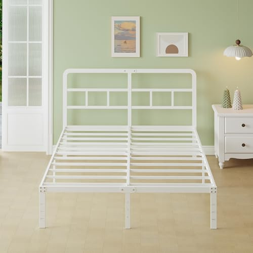 Lutown-Teen Struttura Letto Matrimoniale 135 x 190 cm con Testiera