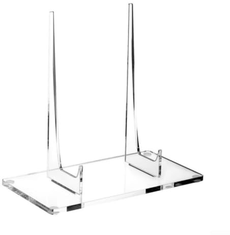 Cavalletto in acrilico trasparente, grande supporto per foto, per libri, piatti, immagini, opere d'arte, base antiscivolo