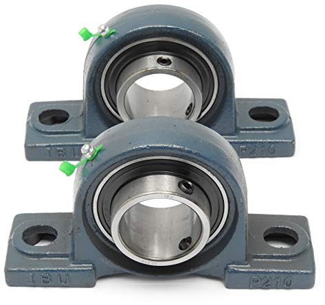 IBU 2 Stück UCP 210 Gehäuselager für 50 mm Welle, Stehlager, Lagerbock aus Legiertem Stahl