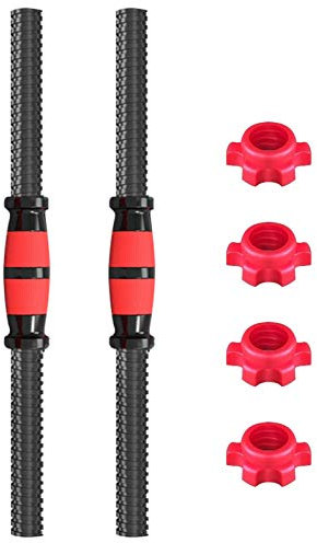 Dous Hantelstangen-Set | 2 STÜCKE Hantelstange Verbindungsstahlrohr,Prime Kurzhantelstangen Langhantelgriff Hantelgriff für Fitness-Workout-Sport