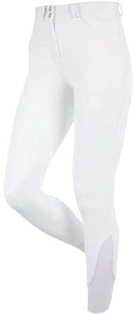 LeMieux Drytex Knee Grip Jodhpurs for Women - Equestrian Riding Tights - Full Seat Ladies Horseback Riding Gear (White/UK16)